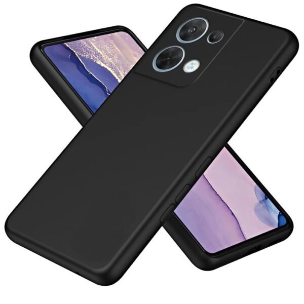 Redmi Note 13 Pro 5G Back Cover Soft Silicone Shockproof (Black)