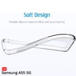 Samsung Galaxy A55 5G | Best Camera Protection | (Silicone, Transparent)