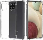 Transparent Back Cover for Samsung Galaxy A22 4G | Solid Shock Proof Bumper Hybrid Edge to Edge Protective | (Transparent)