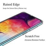 Transparent Soft Rubber Back Cover for Samsung Galaxy A70 (Transparent)