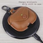 Airpods Pro Leather Protective Cover Compatible with Airpod Pro Case Leather Airpods Pro Protective Case Cover with