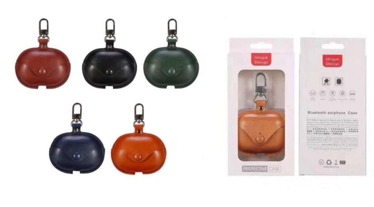 Earbud Case Compatible with Boat Airdopes 161/163 / Cover with Soft Leather Skin, Shock-Absorbing Protective Case with