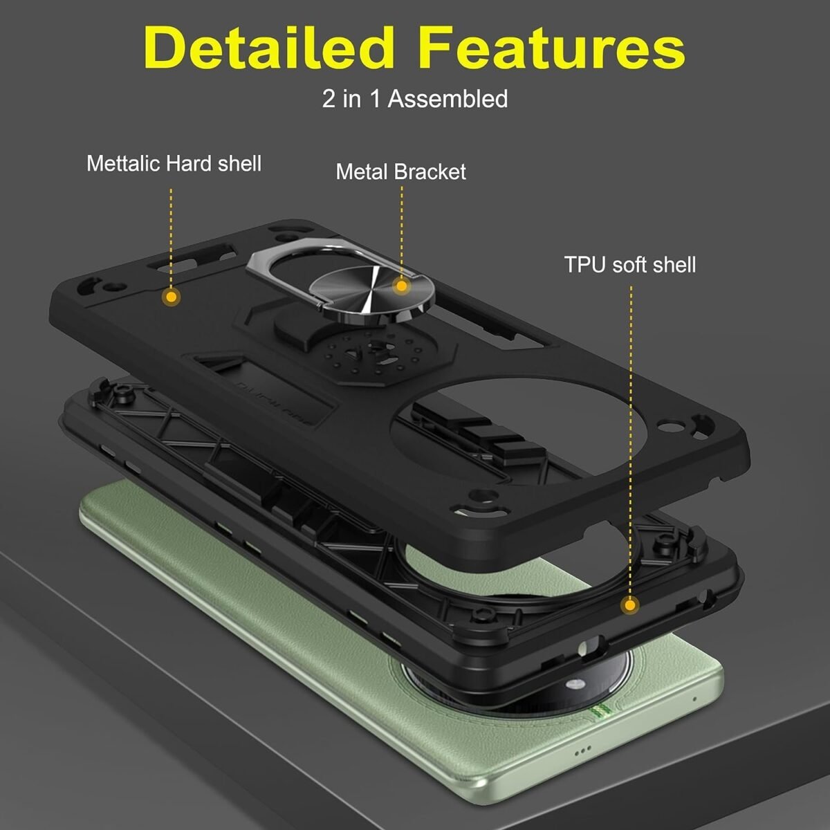 Back Case Cover for Realme 11 Pro Plus 5G (Silicone, Thermoplastic Polyurethane_Black) D5