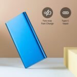 MI 10000mAh 3i Lithium Polymer Power Bank Dual Input(Micro-USB and Type C) and Output Ports 18W Fast Charging (Metallic Blue)