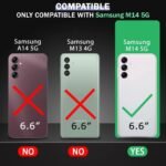 Back Cover Case for Samsung Galaxy M14 5G | 360 Degree Protection (Transparent)