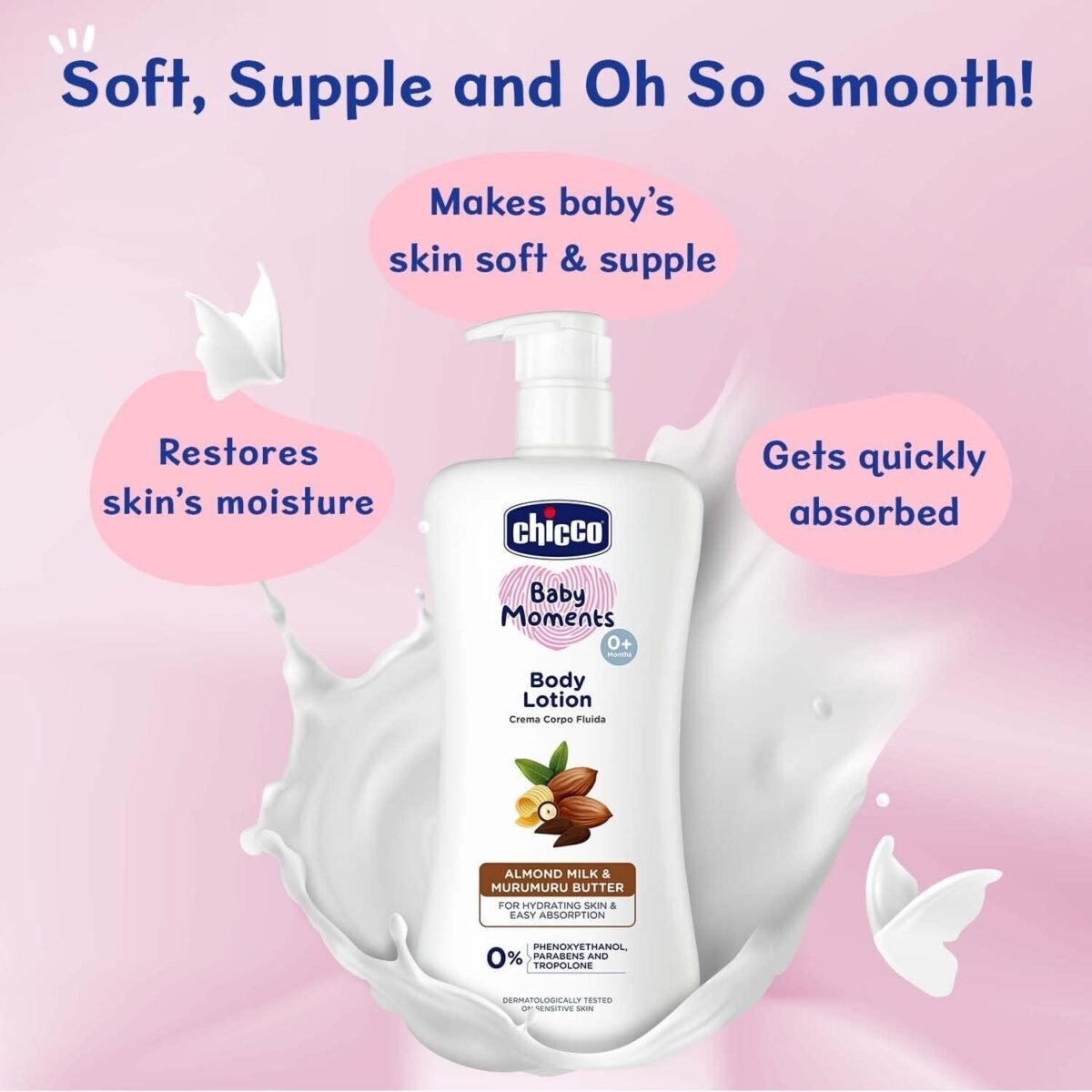 Chicco Gentle Bodywash & Shampoo 500Ml With Body Lotion 200Ml