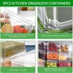 Fridge Organizer (Clear: Set of 3)