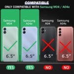 Back Cover Case for Samsung Galaxy M04 / F04 / A04e | 360 Degree Protection (Transparent)