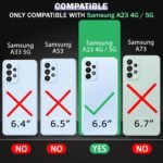 Back Cover Case For Samsung Galaxy A23 4G / A23 5G|360 Degree Protection (Transparent)
