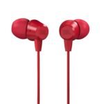 JBL C50HI, Wired in Ear Headphones with Mic, One Button Multi-Function Remote, Lightweight & Comfortable fit (Black)