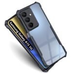 Ultra-Hybrid Crystal Clear Back Cover Case for Samsung Galaxy A15 5G | Shockproof Design | Total Camera Protection | ( Transparent Black)