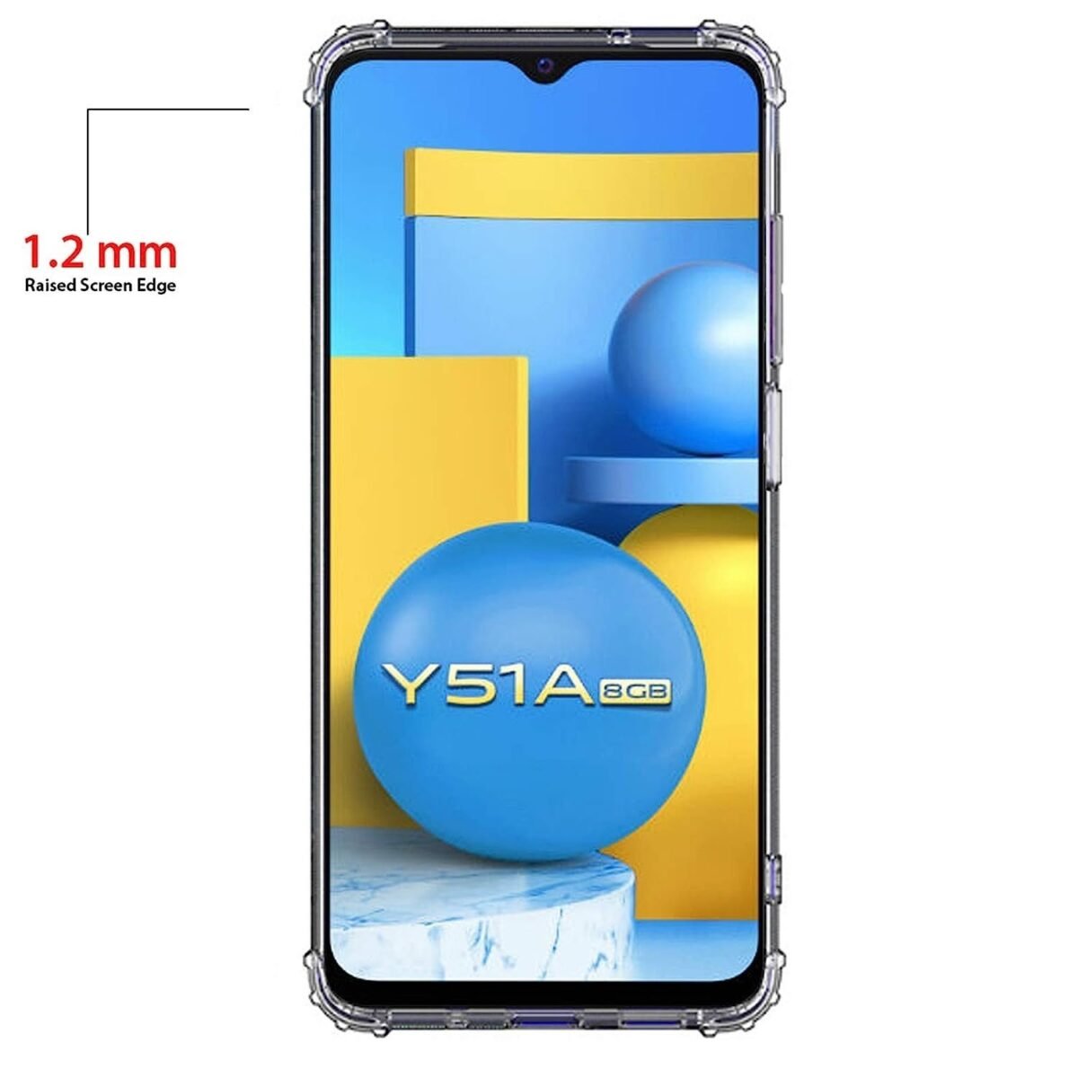 Soft & Flexible Back Cover for Vivo Y51A (Transparent)