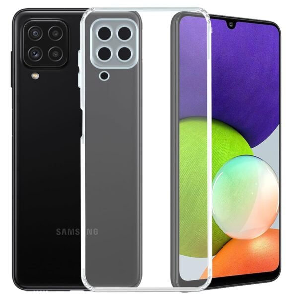 Back Cover for Samsung Galaxy A22 (4G) (Flexible|Silicone|Transparent |Shockproof)