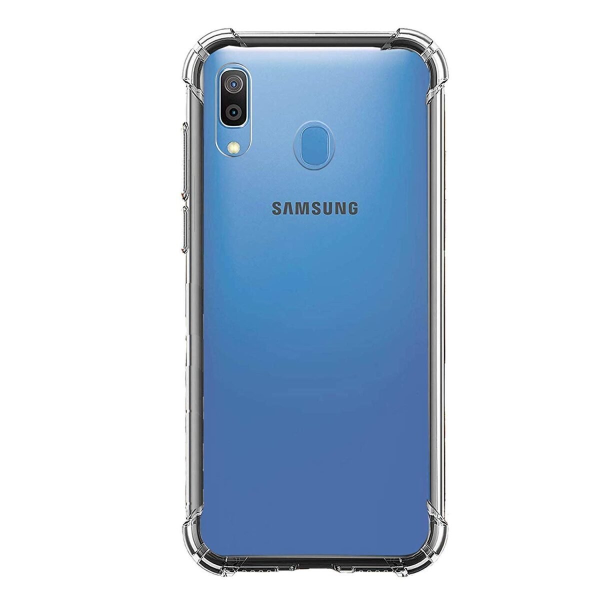Samsung Galaxy A30 Transparent Cover | Shockproof Hybrid Protection Back Case Cover | Protective Soft Transparent