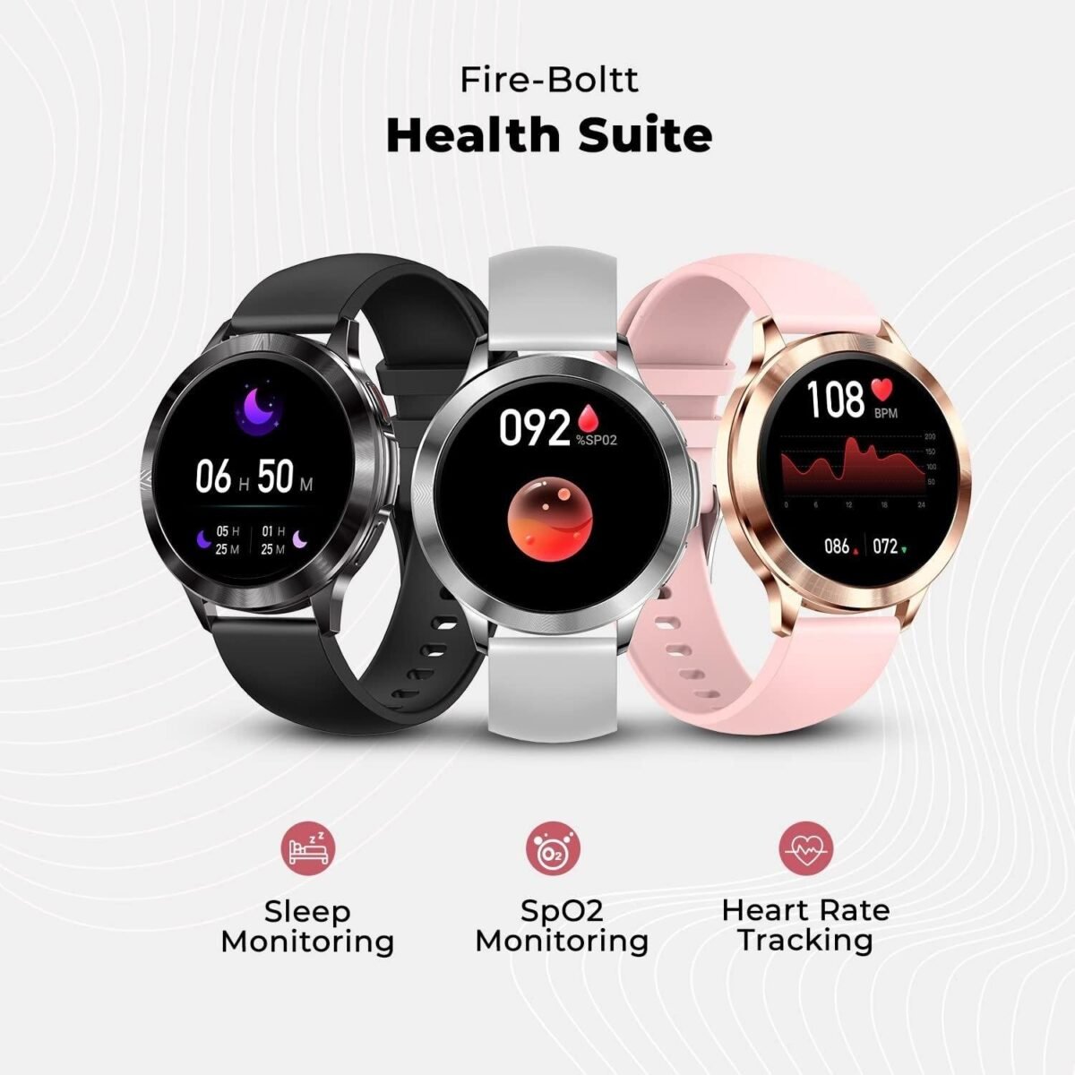 Fire-Boltt Mystic 1.3" Display Smartwatch, Bluetooth Calling, 360*pixels high resolution, 680 NITS Peak Brightness,