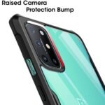 Transparent Back Cover Case for OnePlus 8T 5G (PC & TPU, Black Bumper) Eagle