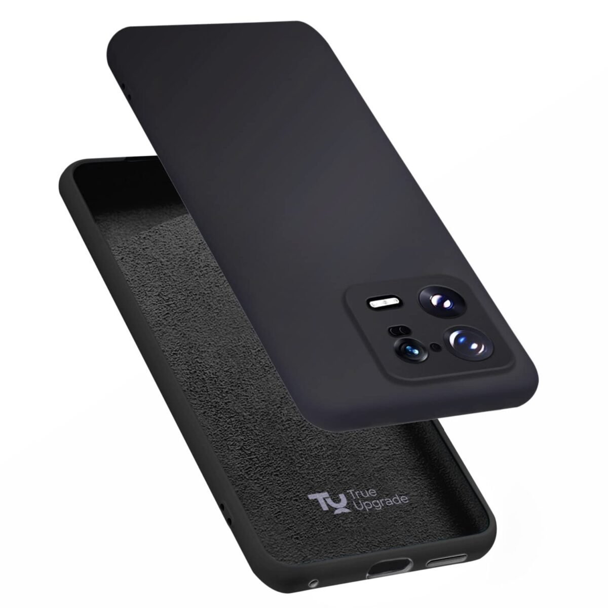 Back Cover Case for Mi Xia 13 PRO 5G Back Cover Case | Soft Silicon Rubberised Cover (Silicone Black)