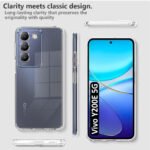 Vivo Y200e 5G | Raised Bumps for Camera & Screen Protection | Transparent Back