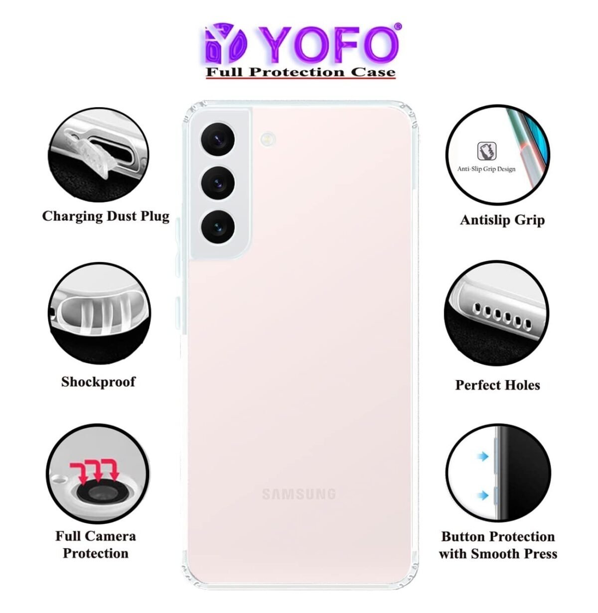 Back Cover for Samsung Galaxy S22 (5G) (Silicone | Transparent)