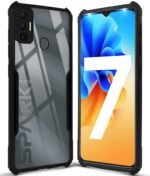 Back Cover Case for Tecno Spark 7 | 7T with Camera Protection (Matte Black) -Eagle