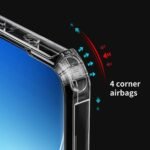 TPU+PC Bull Back Cover for Oppo Reno 6 (5G), Shockproof Slim Hybrid Clear Case (Black) Eagle