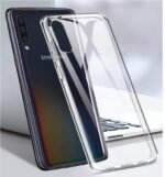 Hard TPU Back Cover Case for Samsung Galaxy A70 | Shockproof Slim Back Cover Case (Transparent)
