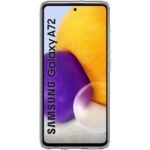 Mobile Cover for Samsung Galaxy A72 | Shockproof Back Case with inbuilt Cushioned Edges | (Transparent)