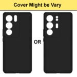 Vivo V29 Pro/Vivo V29 (5G) Back Cover | Camera Bump Protection | Ultra Slim Matte Soft Rubberised Case Cover (Black)