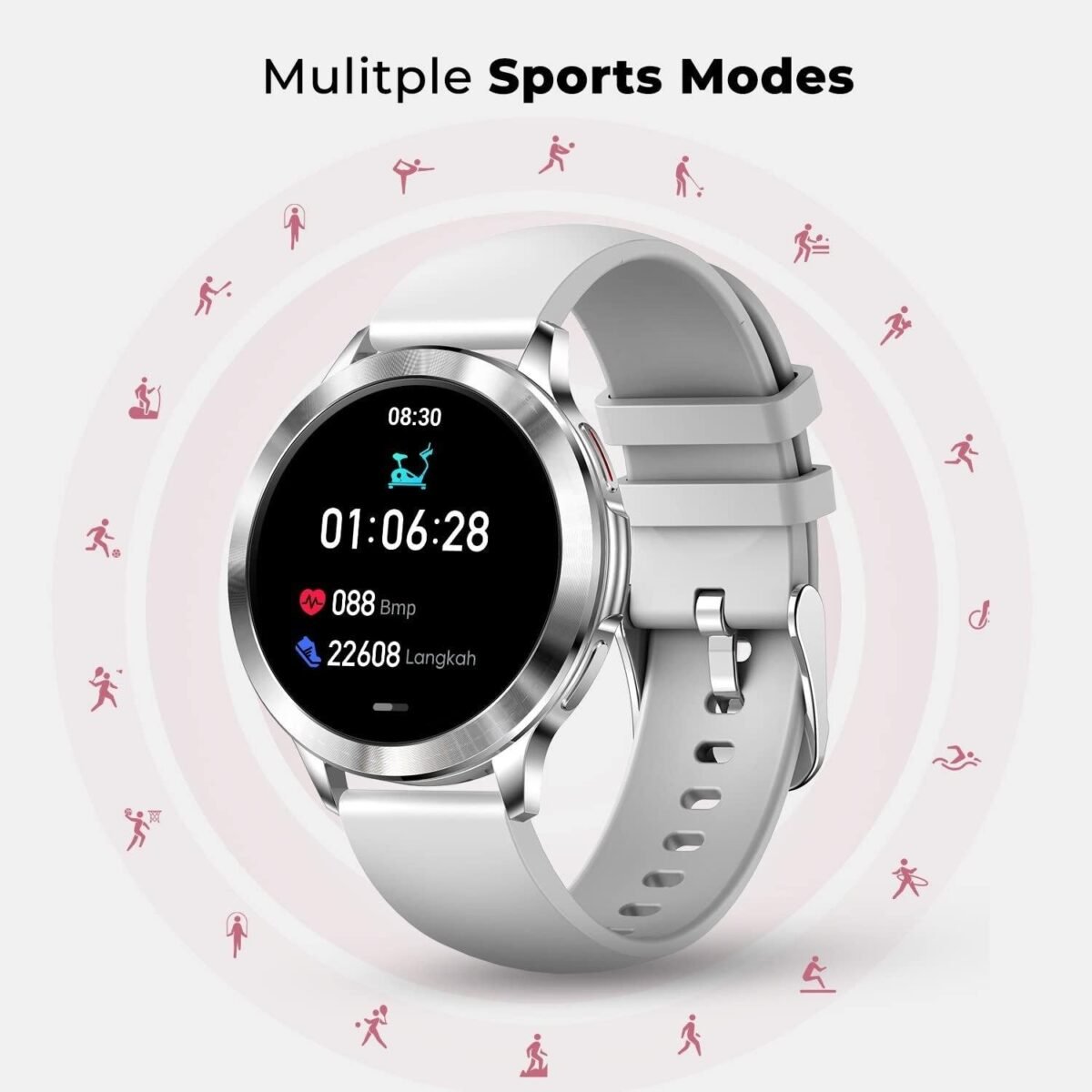 Fire-Boltt Mystic 1.3" Display Smartwatch, Bluetooth Calling, 360*pixels high resolution, 680 NITS Peak Brightness,