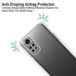 Mobile Back Case Cover for Redmi Note 11 (Soft Silicone Transparent)