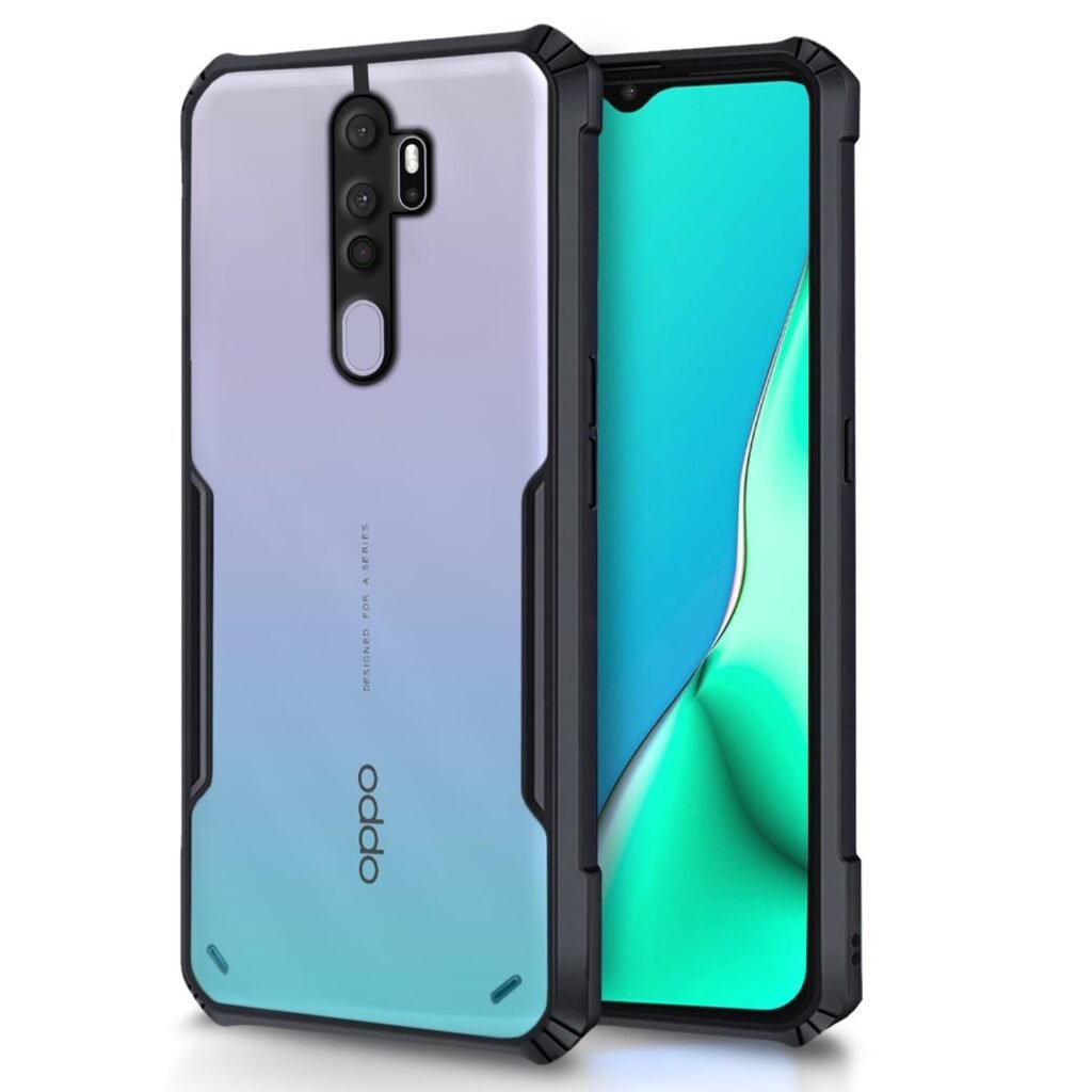 Oppo A5 2020/A9 2020 Back Cover Crystal Clear Transparent Back Ultra Hyrbid Full Camera Protection (Eagle)
