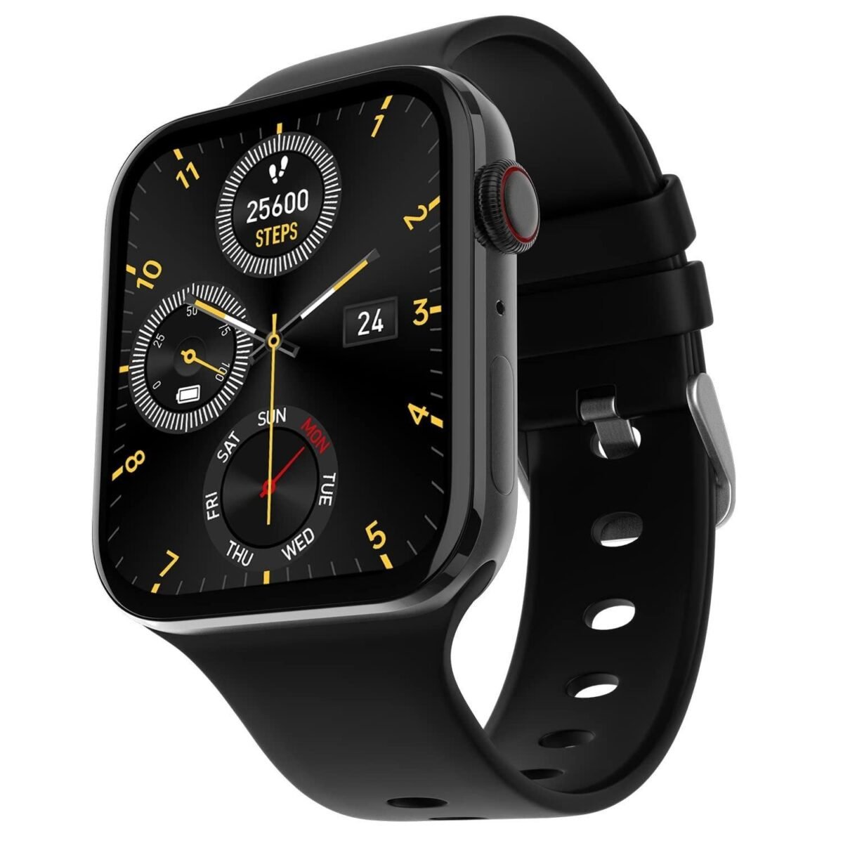 Fire-Boltt Visionary 1.78" AMOLED Bluetooth Calling Smartwatch with 368 * 448 Pixel Resolution, Rotating Crown & 60Hz Refresh BLACK