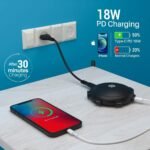 Portronics UFO PRO POR-1094 6Ports, 60W Charging Station with PD + QC Output (Black)