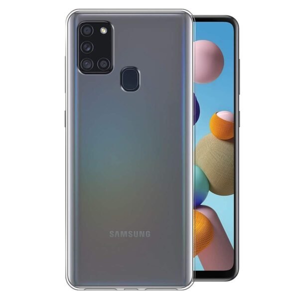 Back Cover for Samsung Galaxy A21s (Silicone | Transparent)