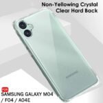 Back Cover Case for Samsung Galaxy M04 / F04 / A04e | 360 Degree Protection (Transparent)