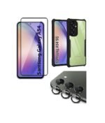 Combo pack for Basic Case for Samsung Galaxy A54 5G | Eagle | Camera Lens Protector & Tempered Screen Glass.