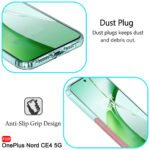 Back Cover Soft Case for OnePlus Nord CE 4 5G | Best Camera Protection | Ultra Clear Slim Back Cover | (Silicone, Transparent)