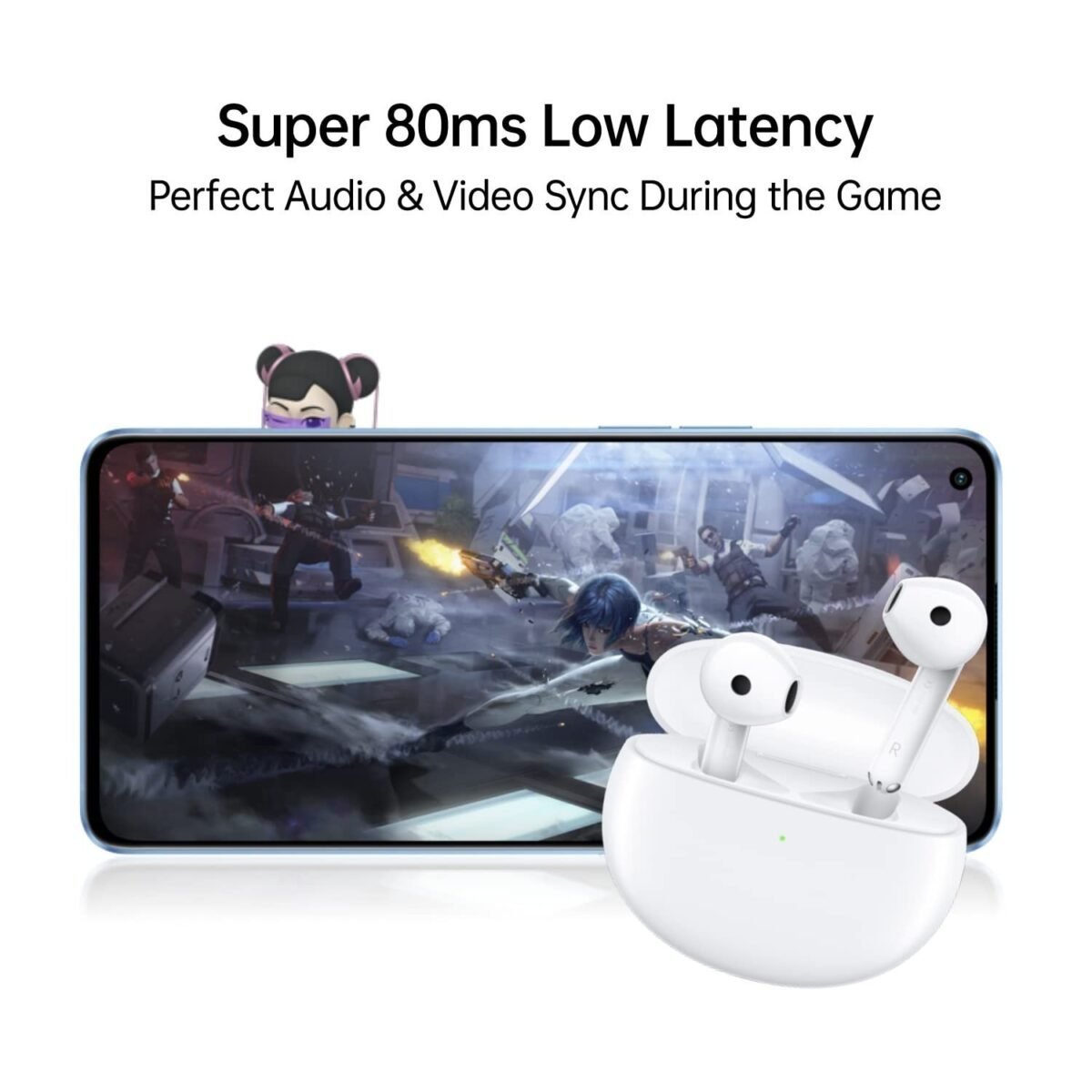 Oppo Enco Air 2 Bluetooth Truly Wireless in Ear Earbuds with Mic, Fast Charging & Up to 24Hrs Battery - Blue