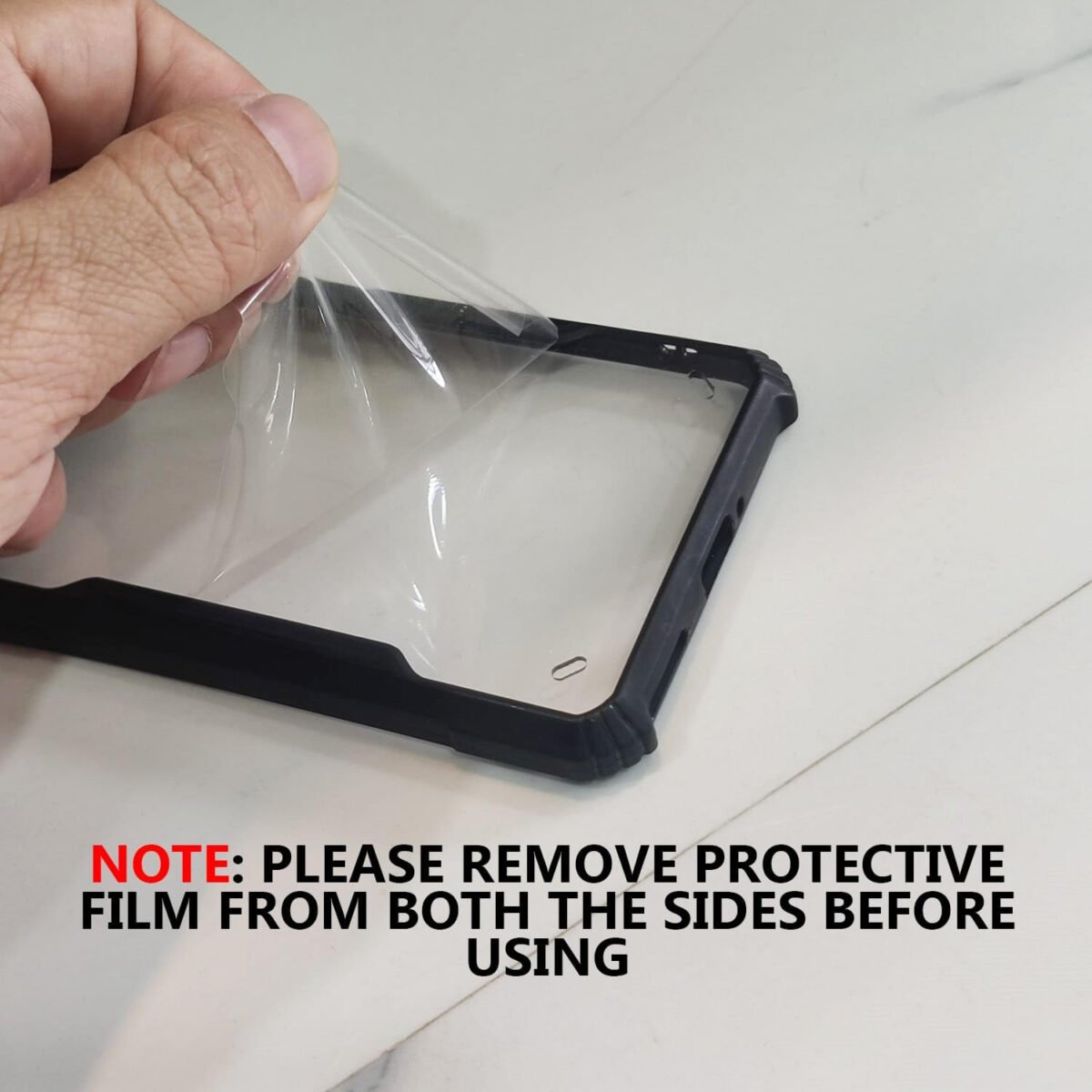 Back Cover for Techno Spark 20 Pro Plus 5G Back Cover Case - Black Transparent