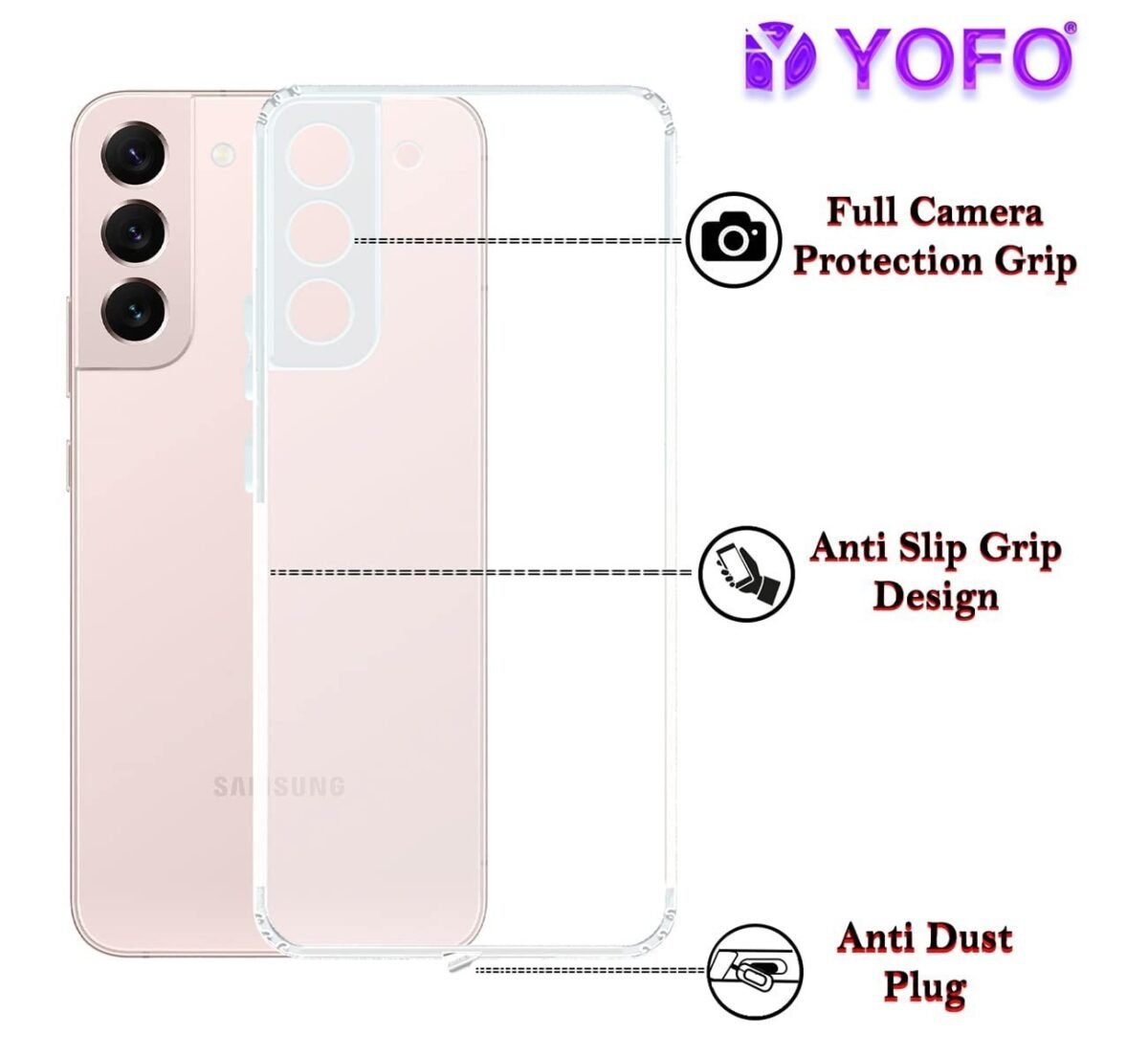 Back Cover for Samsung Galaxy S22 (5G) (Silicone | Transparent)