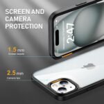 iPhone 15 | Classic Hybrid Transparent Anti-Yellowing Hard Back Cover Case (TPU+Polycarbonate) -Eagle