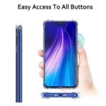 Silicone Mobile Cover Soft & Flexible Back Cover for Mi Redmi Note 8 (Transparent)