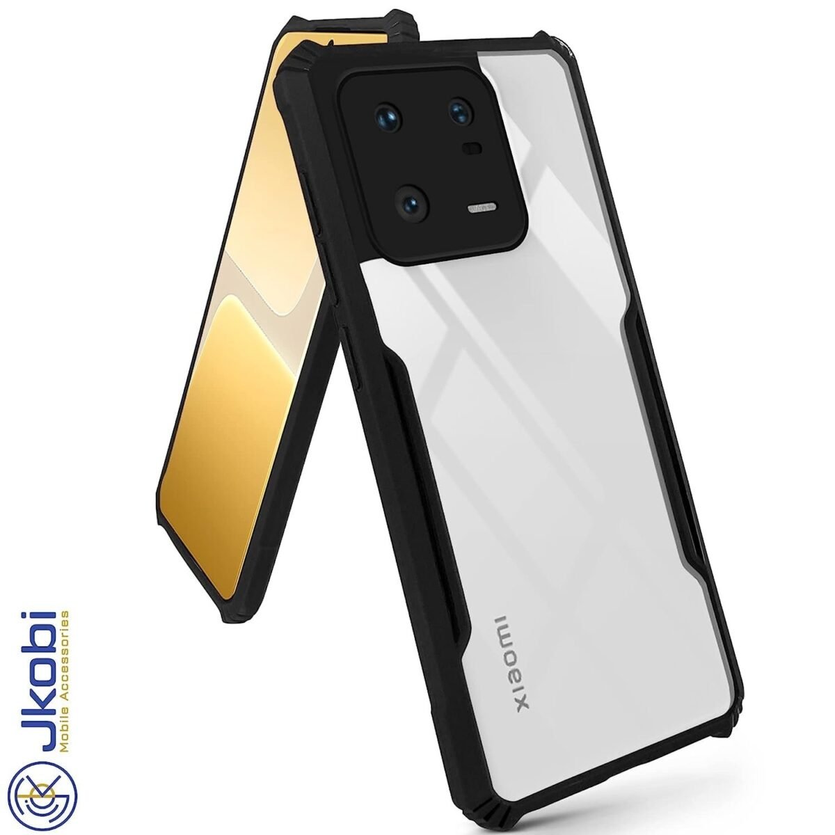 Back Cover Case for Xia Mi 13 Pro (Crystal Glass Back | Shockproof Bumpers (Eagle)