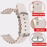 OMI 22MM Soft Silicone Ocean Loop Bands / Straps Compatible with Noise Colorfit Pulse 2 Max / Huawei GT2(46mm) / Honor