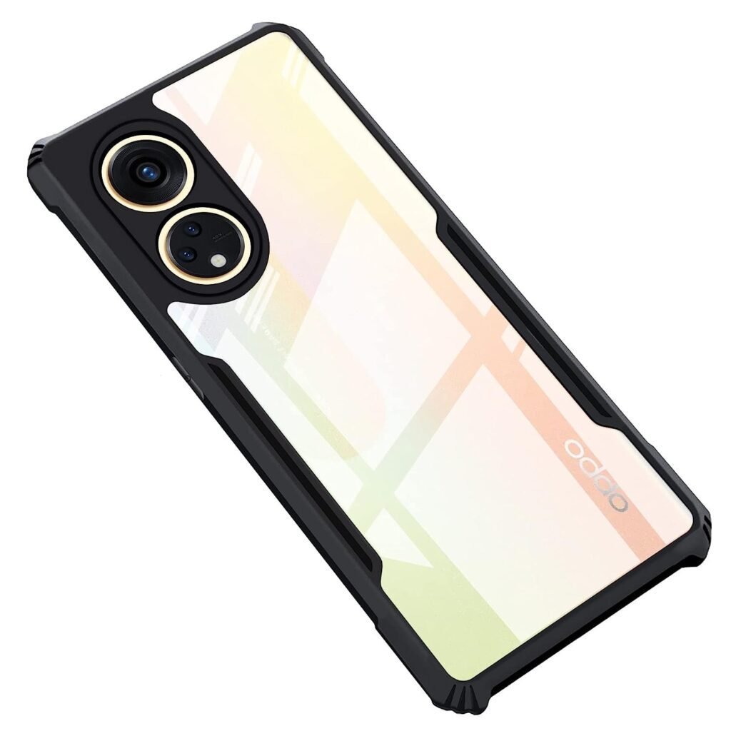 Oppo Reno 8T (5G) Back Case Cover | Camera Protection Shockproof Bumper - Transparent Eagle Back Case Cover (Eagle)
