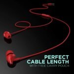 boAt Bassheads 100 in Ear Wired Earphones with Mic(Furious Red)