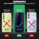 Shockproof Crystal Clear Back Cover Case For Samsung Galaxy F54 5G|360 Degree Protection -Eagle