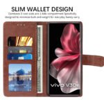 Flip for Vivo V30e 5G (Leather_Brown)
