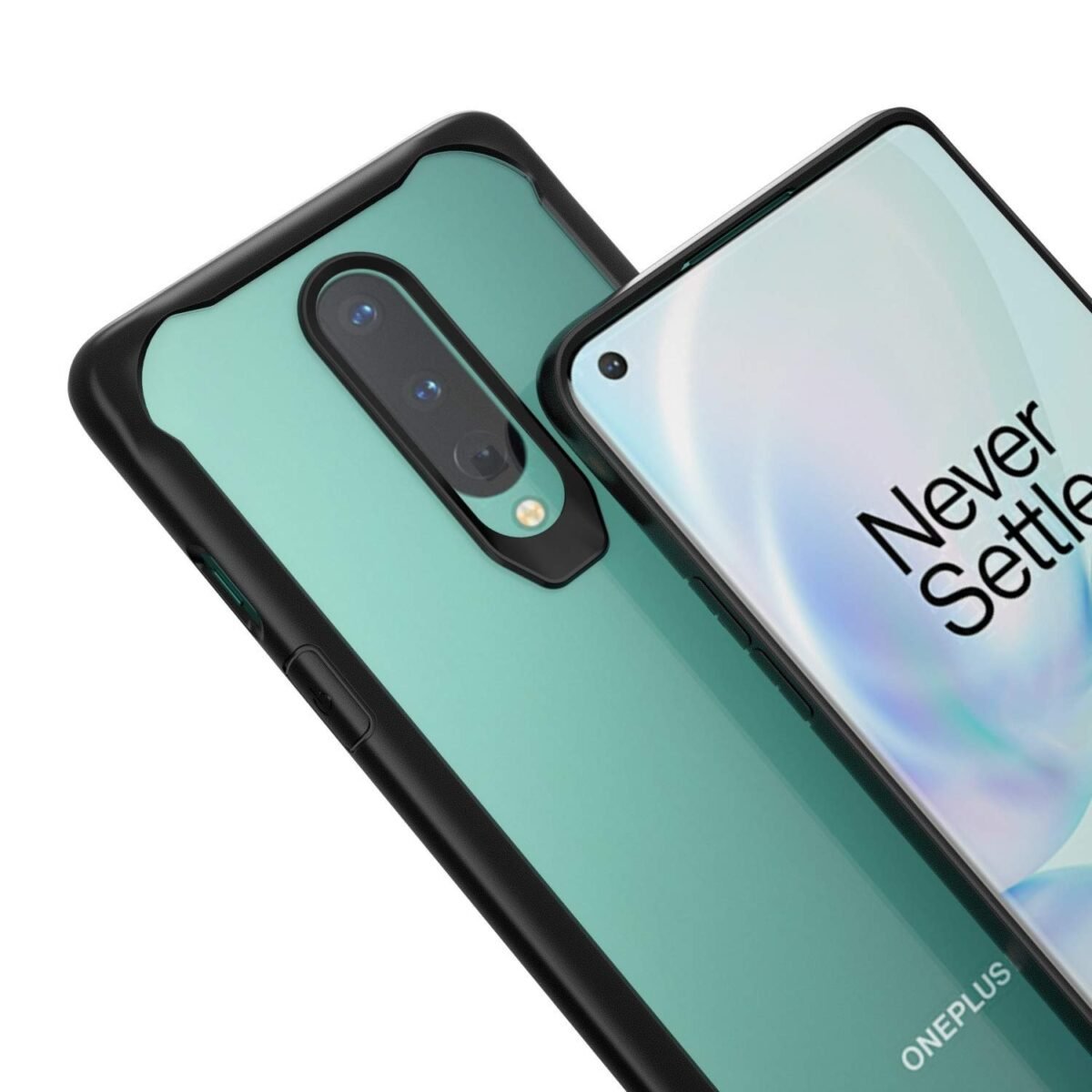 OnePlus 8 Case Back Cover, Transparent Clear Gel Premium TPU Bumper [Shock Proof] [Scratch Resistant] Back Case - Eagle