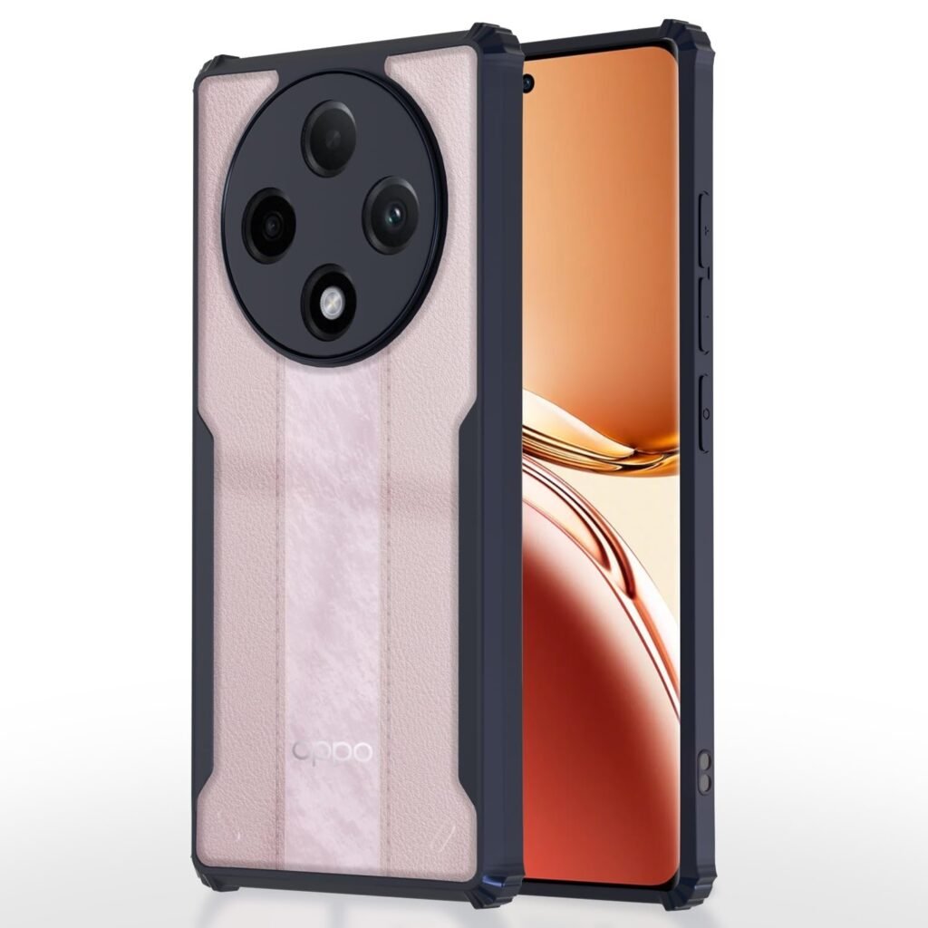 Oppo A3 Pro 5G Back Cover | Crystal Clear Transparent Back | Ultra Hyrbid | Full Camera Protection | Raised Edge | Transparent Back